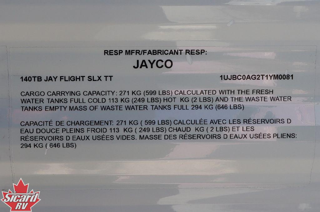 2026 JAYCO JAY FLIGHT SLX 140TB