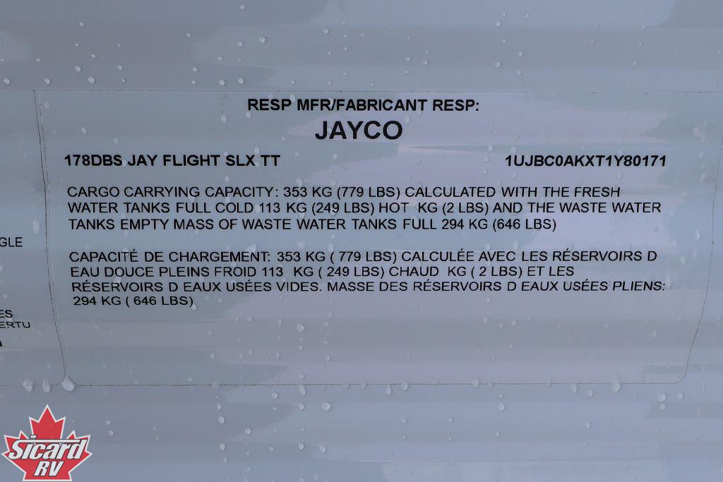 2026 JAYCO JAY FLIGHT SLX 178DBS