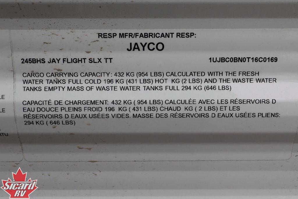 2026 JAYCO JAY FLIGHT SLX 245BHS