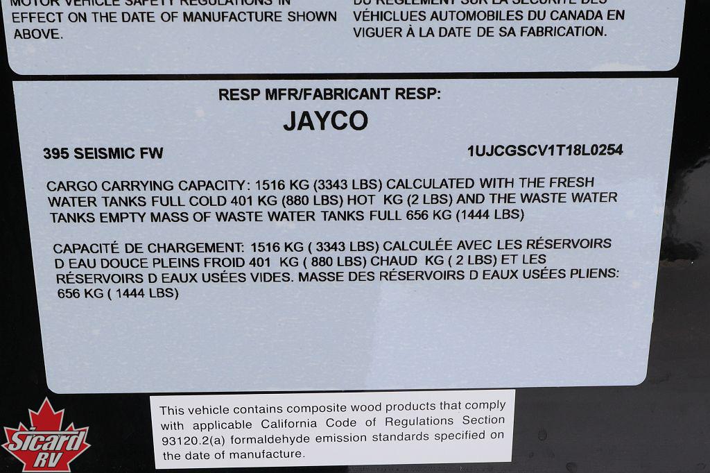 2026 JAYCO SEISMIC 395
