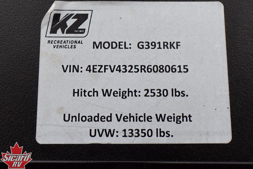 2024 KZ DURANGO GOLD G391RKF