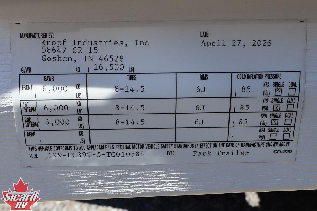 2026 KROPF LAKESIDE 8166WD