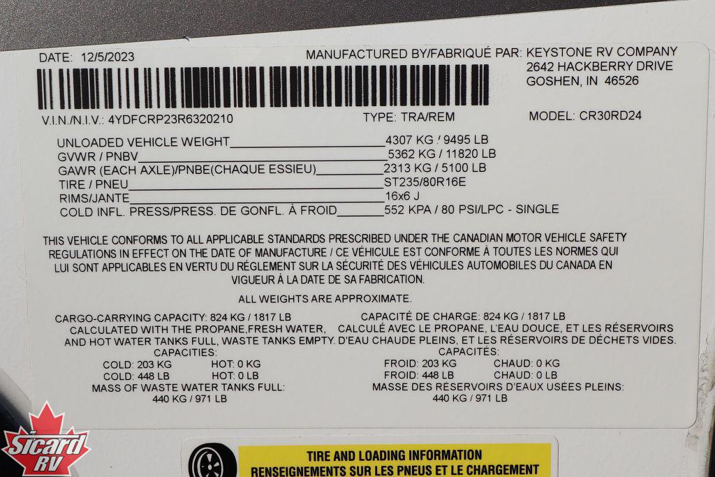 2024 CROSSROADS CRUISER M-30RD