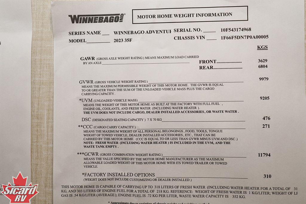 2023 WINNEBAGO ADVENTURER 35F