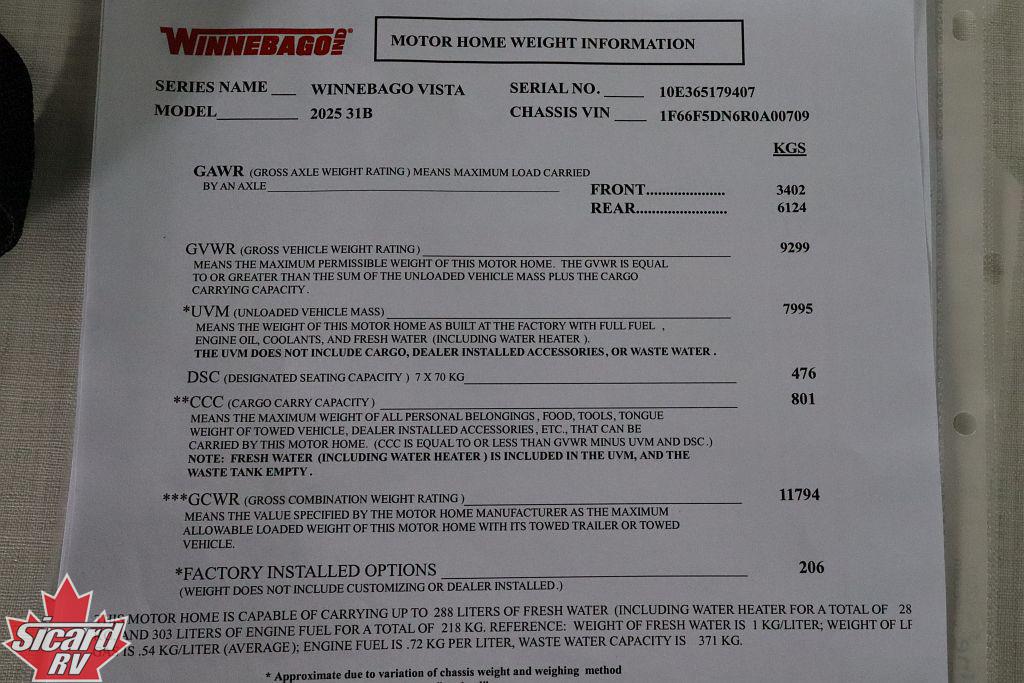 2025 WINNEBAGO VISTA 31B