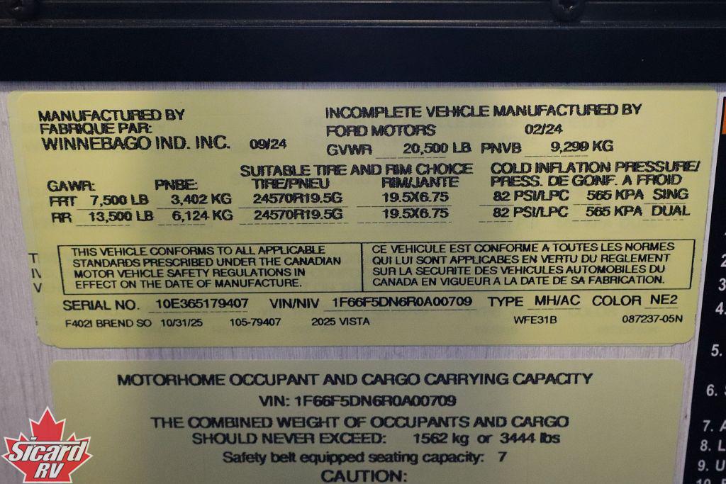 2025 WINNEBAGO VISTA 31B