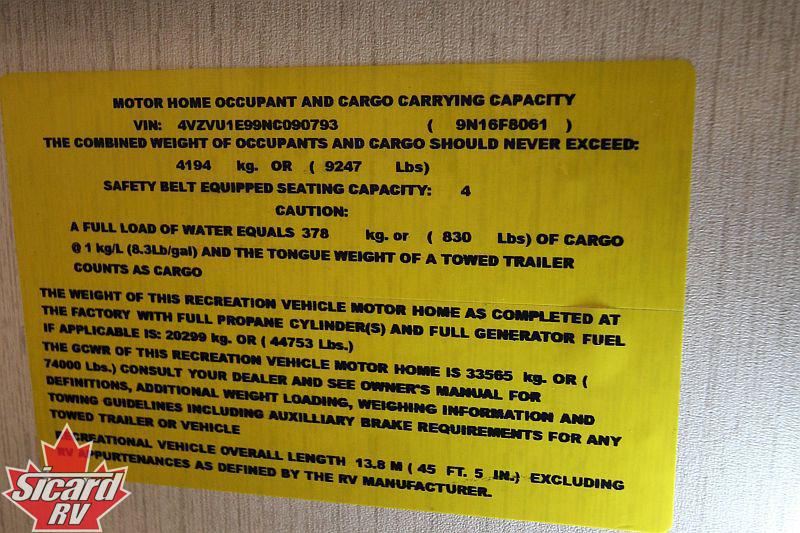 2022 ENTEGRA COACH CORNERSTONE 45F