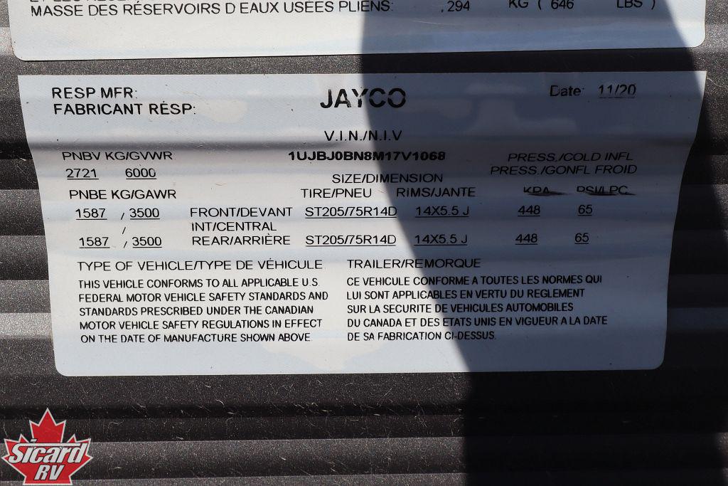 2021 JAYCO JAY FLIGHT SLX 8 264BH