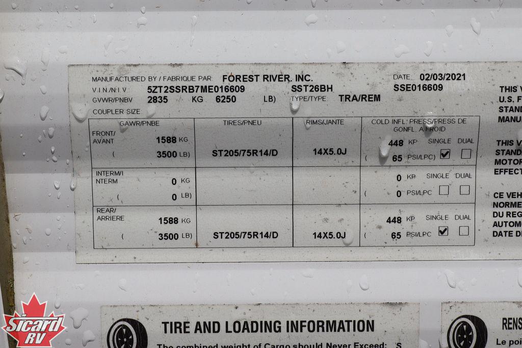 2021 GRAND RIVER COMFORTLINE 278BH