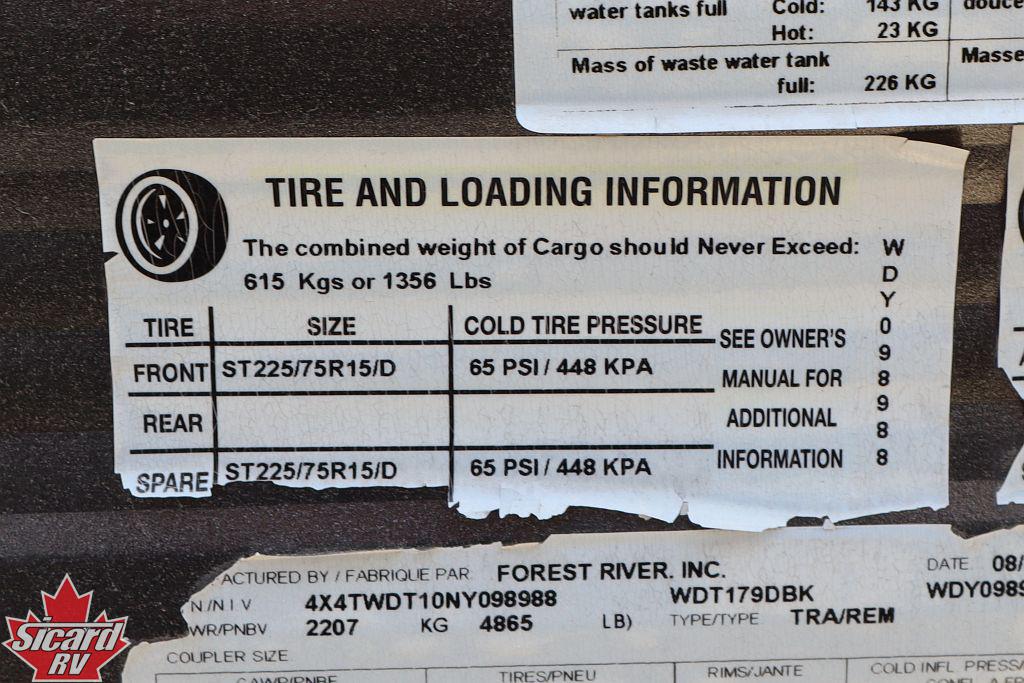 2022 FOREST RIVER WILDWOOD FSX 179DBK
