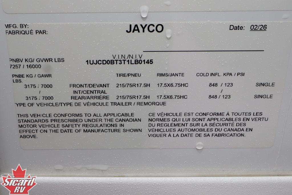 2026 JAYCO NORTH POINT 310RLTS