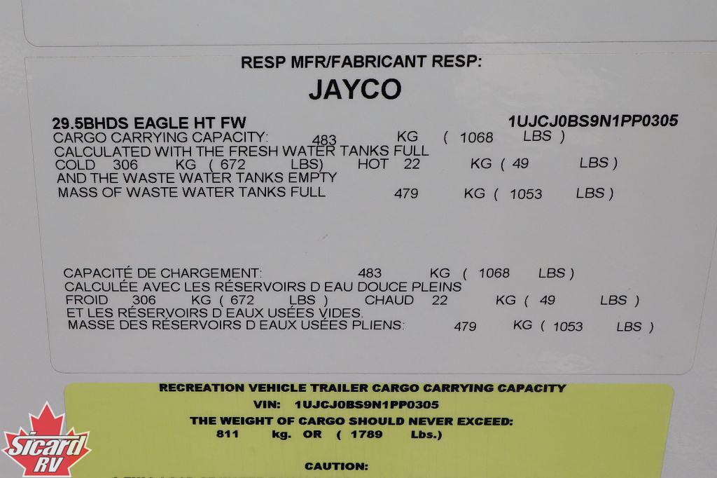 2022 JAYCO EAGLE HT 29.5BHDS