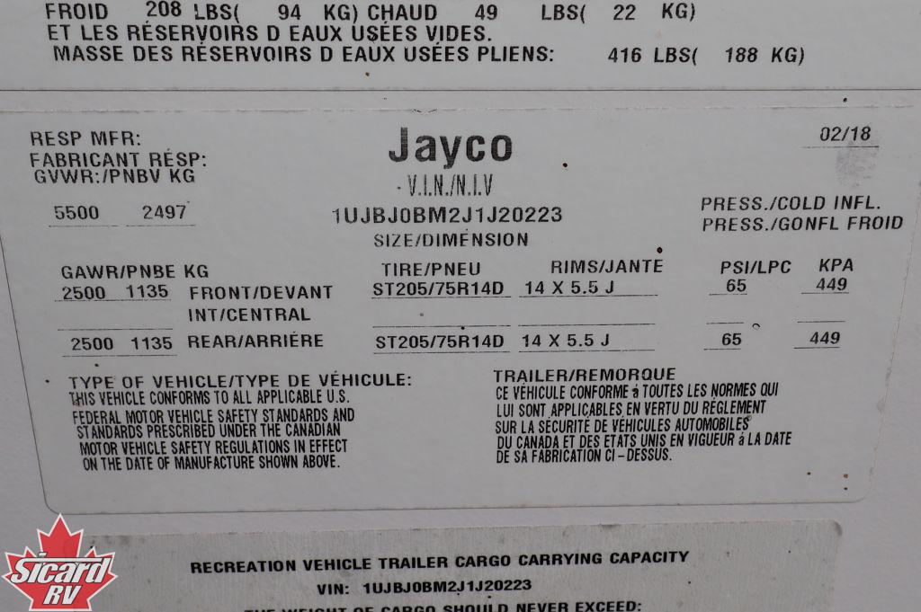 2018 JAYCO JAY FEATHER 7 22BHM