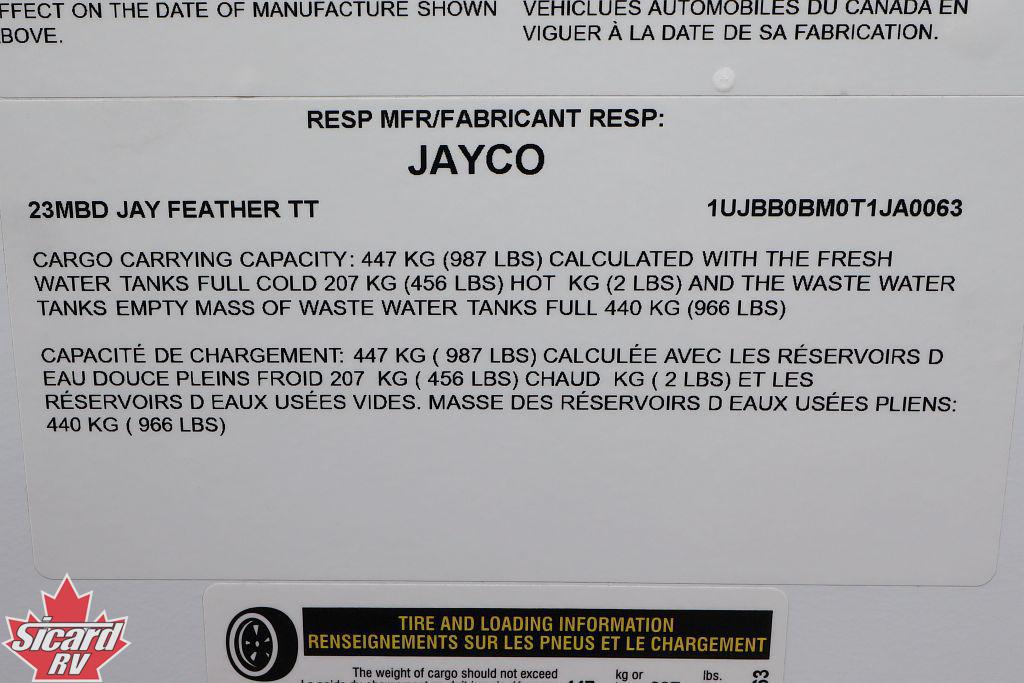 2026 JAYCO JAY FEATHER 23MBD