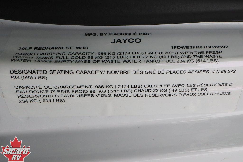 2026 JAYCO REDHAWK SE 20LF