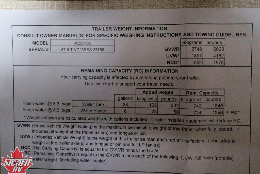 2019 GULFSTREAM VISTA CRUISER 23RSS