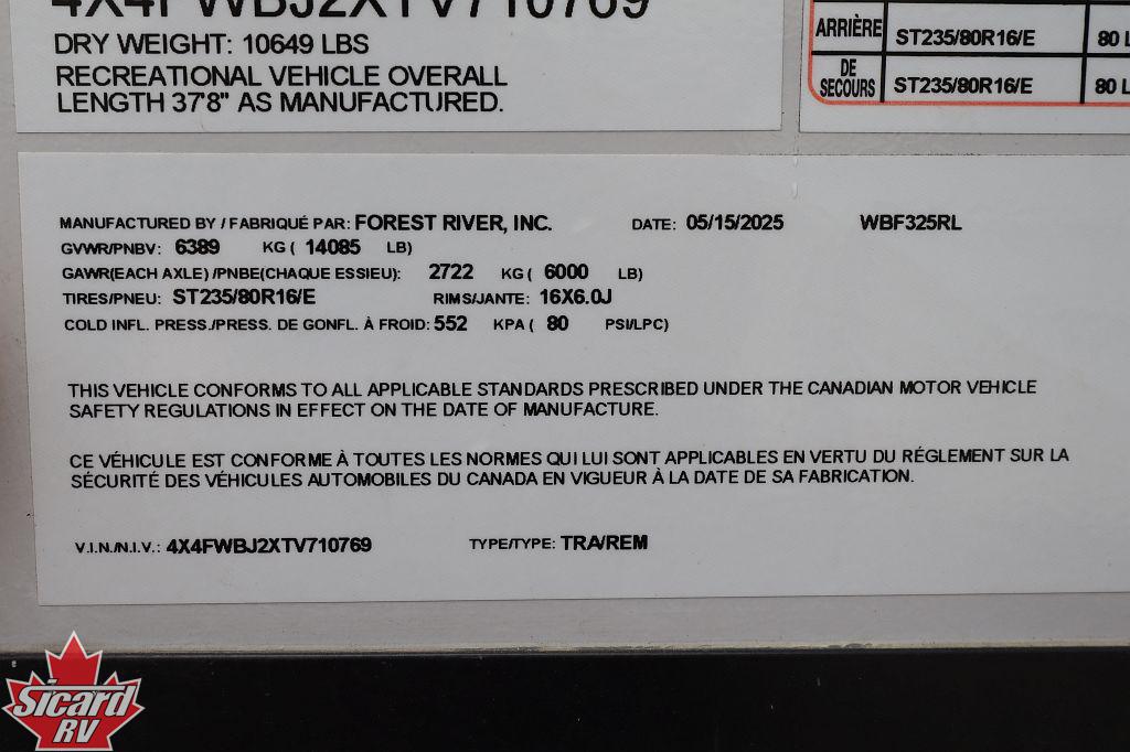 2026 FOREST RIVER WILDWOOD HERITAGE GLEN 325RL