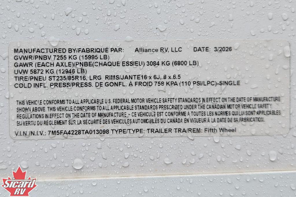 2026 ALLIANCE AVENUE 38DBL