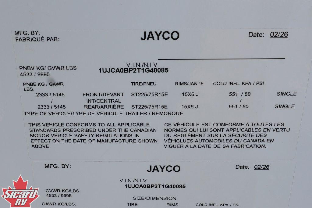 2026 JAYCO EAGLE SLE 28RKS