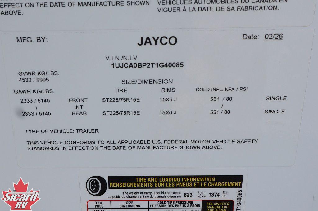 2026 JAYCO EAGLE SLE 28RKS