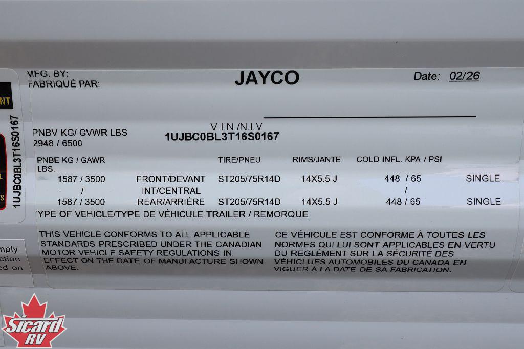 2026 JAYCO JAY FLIGHT SLX 200MKS