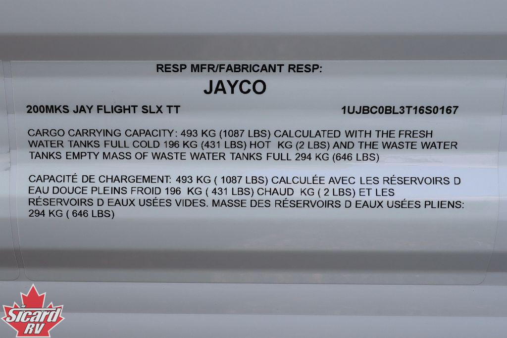 2026 JAYCO JAY FLIGHT SLX 200MKS