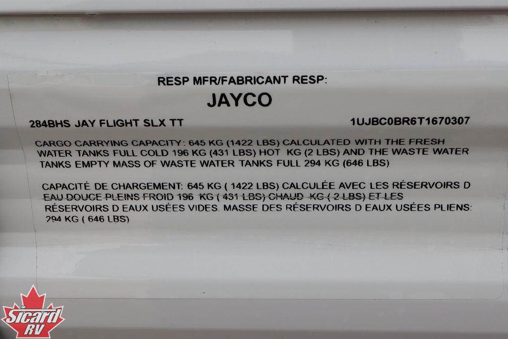 2026 JAYCO JAY FLIGHT SLX 284BHS