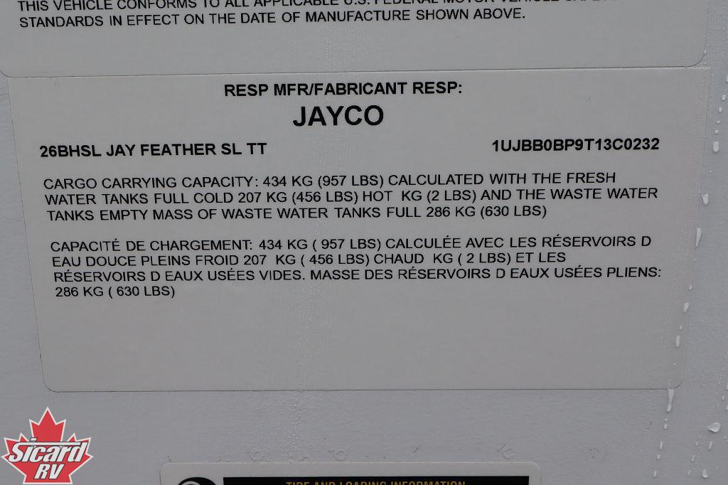 2026 JAYCO JAY FEATHER SL 26BHSL