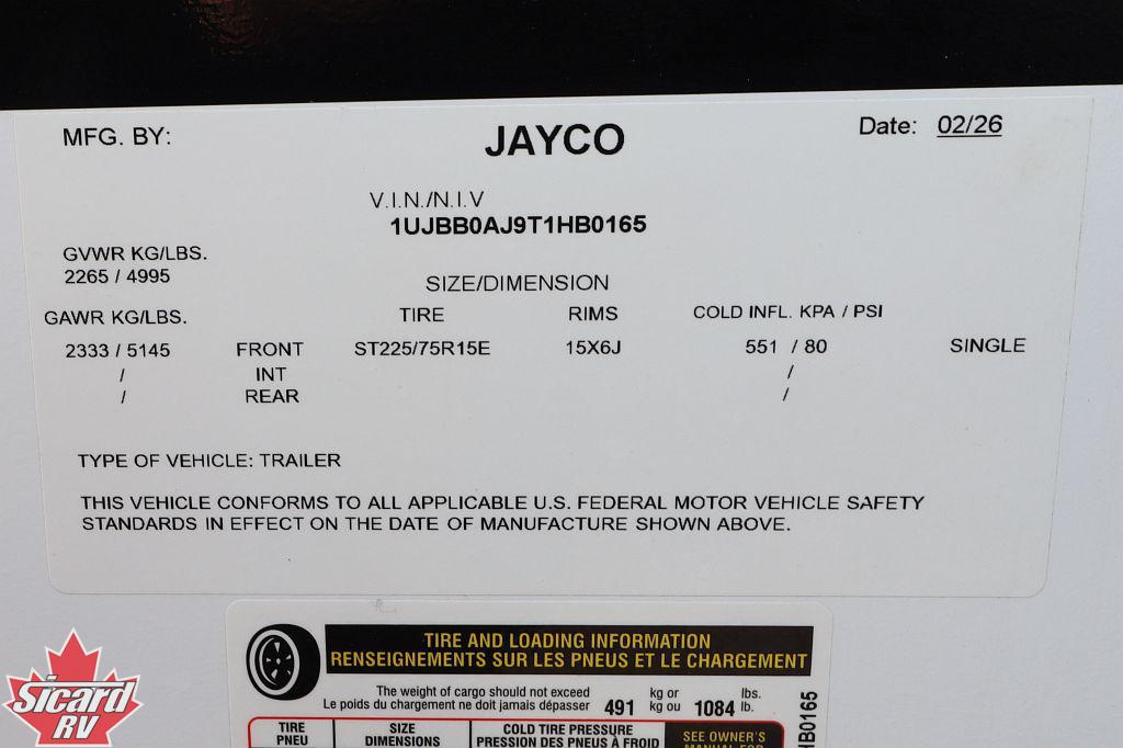 2026 JAYCO JAY FEATHER AIR 16RB