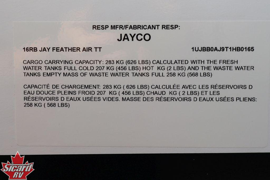 2026 JAYCO JAY FEATHER AIR 16RB