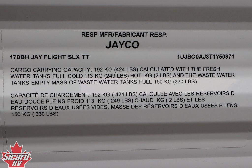 2026 JAYCO JAY FLIGHT SLX 170BH