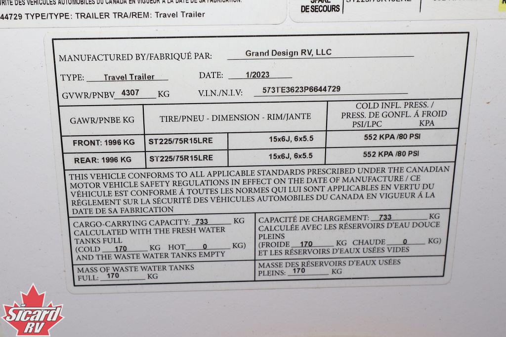 2023 GRAND DESIGN IMAGINE 3100RD