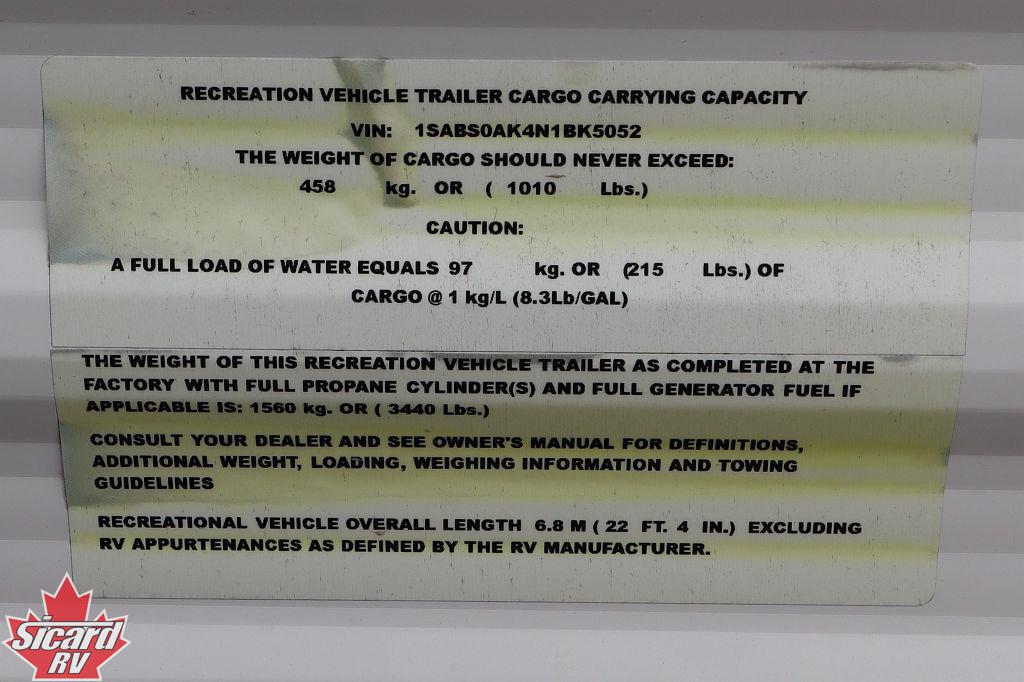 2022 STARCRAFT AUTUMN RIDGE 19BH