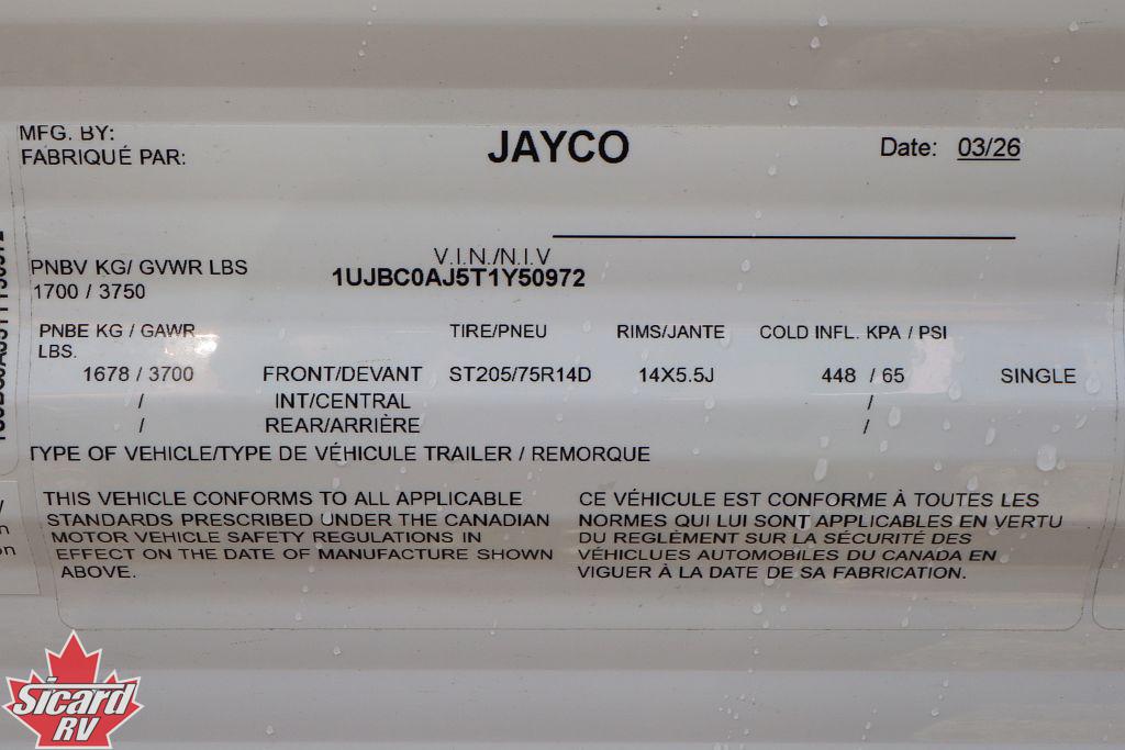 2026 JAYCO JAY FLIGHT SLX 170BH