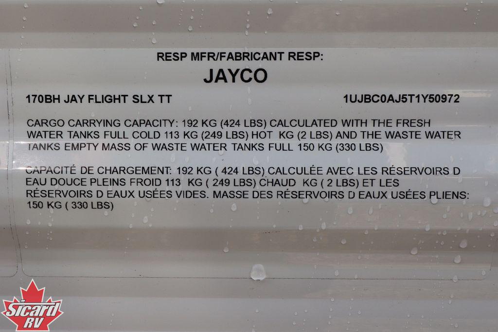 2026 JAYCO JAY FLIGHT SLX 170BH