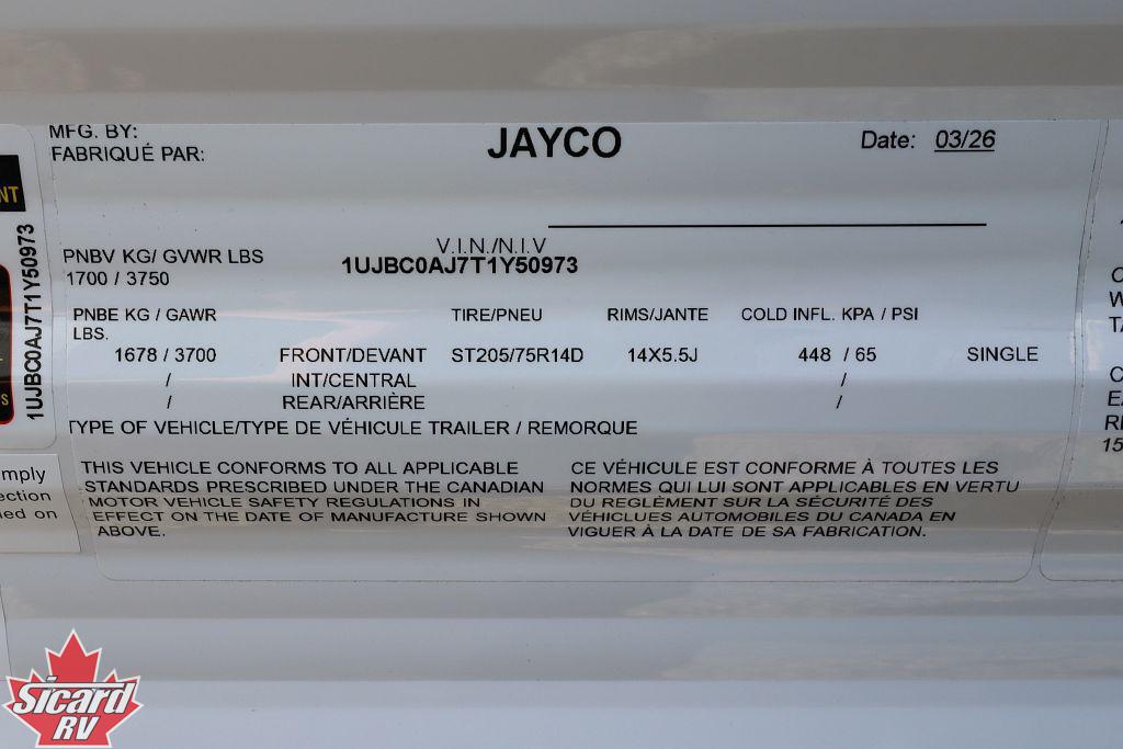 2026 JAYCO JAY FLIGHT SLX 170BH