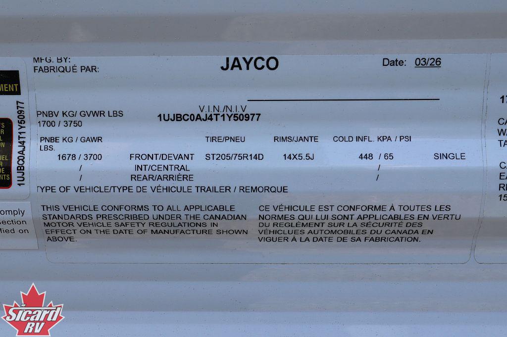 2026 JAYCO JAY FLIGHT SLX 170BH