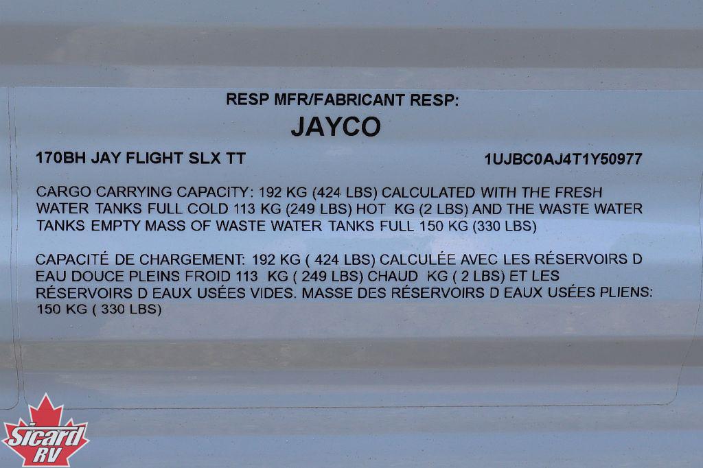 2026 JAYCO JAY FLIGHT SLX 170BH