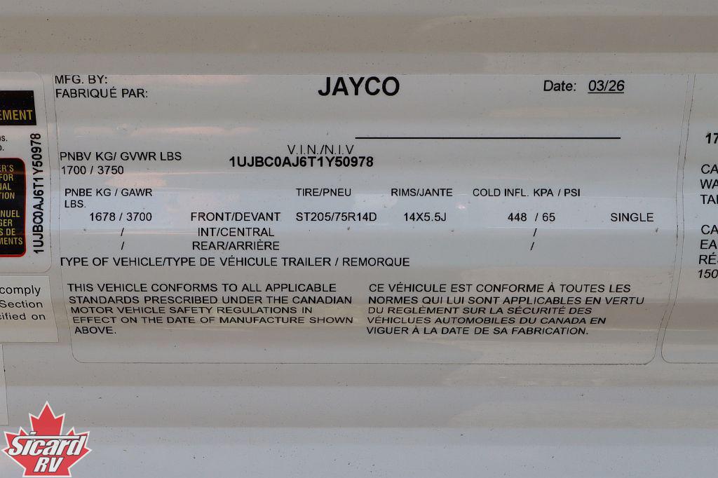 2026 JAYCO JAY FLIGHT SLX 170BH