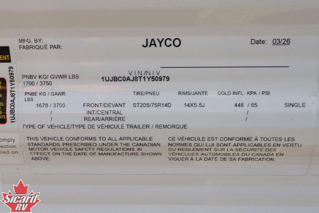 2026 JAYCO JAY FLIGHT SLX 170BH