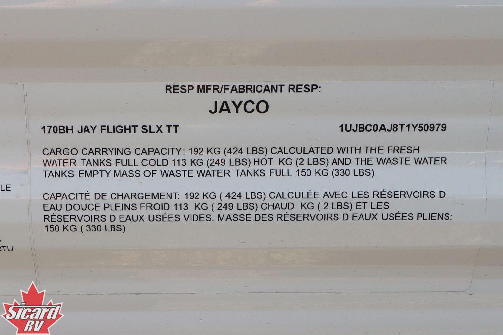 2026 JAYCO JAY FLIGHT SLX 170BH