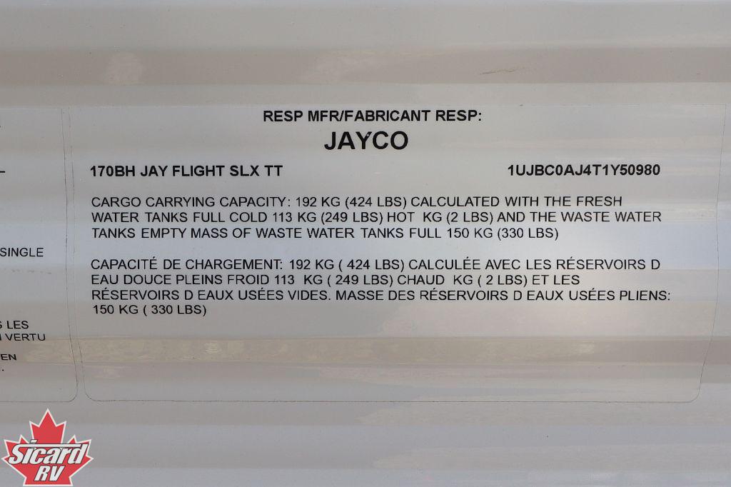 2026 JAYCO JAY FLIGHT SLX 170BH