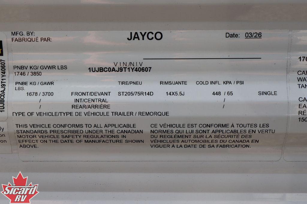 2026 JAYCO JAY FLIGHT SLX 170FQ