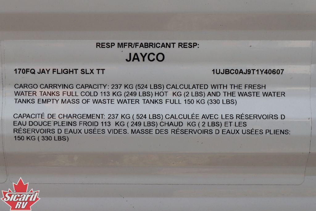 2026 JAYCO JAY FLIGHT SLX 170FQ