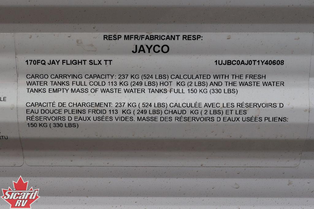 2026 JAYCO JAY FLIGHT SLX 170FQ