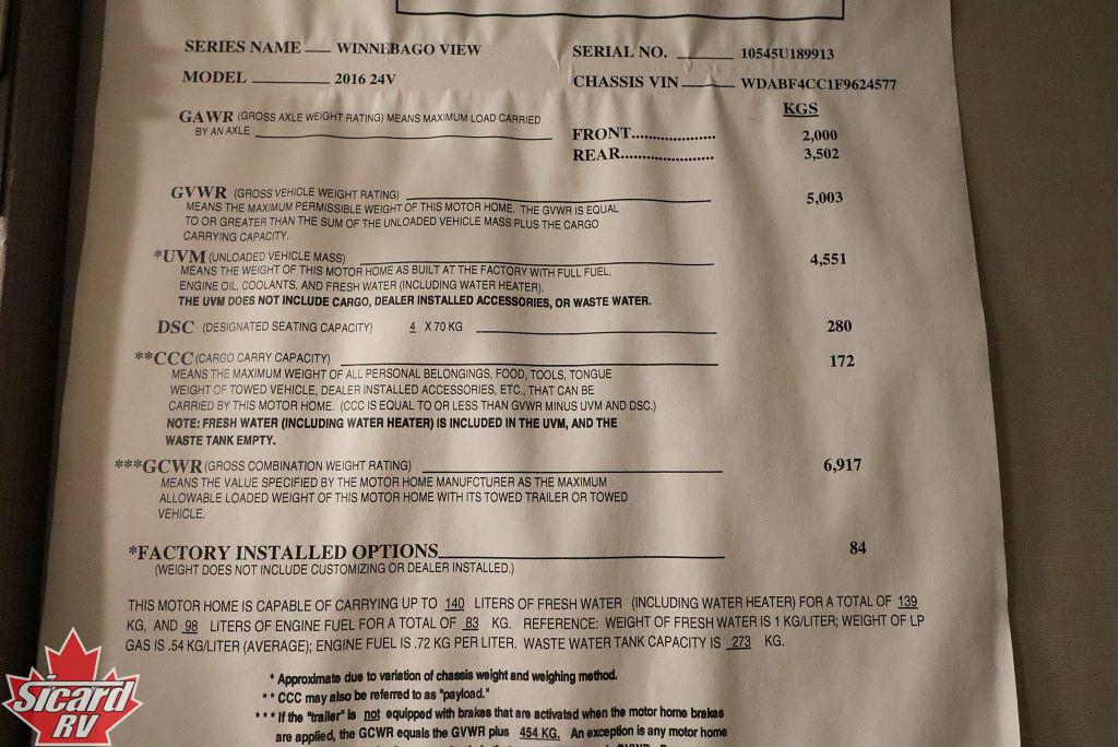 2016 WINNEBAGO VIEW 24J