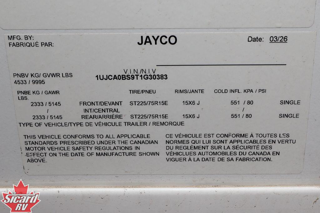 2026 JAYCO EAGLE SLE 28BHU