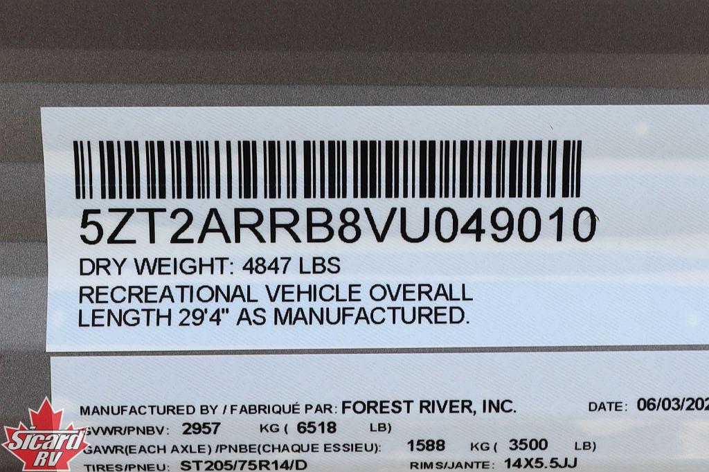 2027 FOREST RIVER AURORA LIGHT 26BH