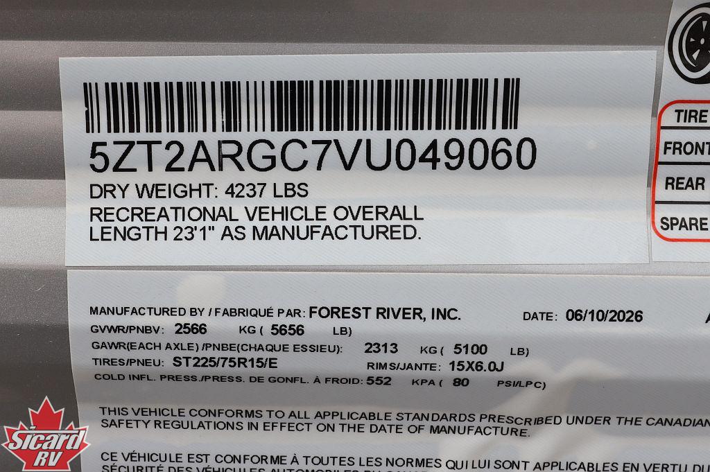 2027 FOREST RIVER AURORA LIGHT 18BHSX