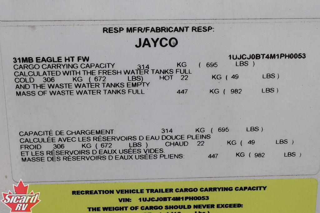 2021 JAYCO EAGLE HT 31MB